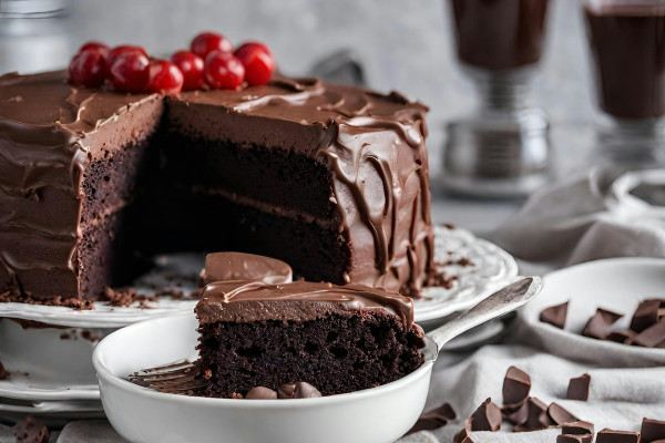 Συνταγή για το πιο βελούδινο, σοκολατένιο κέικ με γιαούρτι χωρίς ζάχαρη