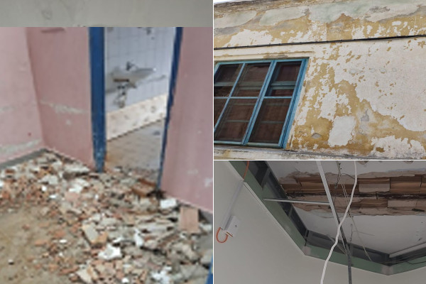 ΕΣΥ: Βάφτισαν... συντήρηση τις επικίνδυνες πτώσεις σοβάδων