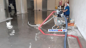 Συναγερμός στο νοσοκομείο Τρικάλων - Πλημμύρισε το υπόγειο από ξαφνικό μπουρίνι