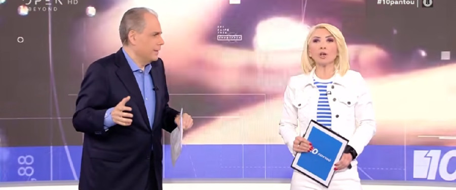 Μίνα Καραμήτρου: Τραυματίστηκε από έκρηξη κλιματιστικού - Με νάρθηκα στο χέρι εμφανίστηκε στην τηλεόραση