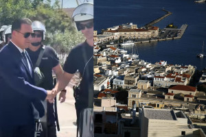 Αμέτρητα κενά στο νοσοκομείο Σύρου - Το επισκέφθηκε ο Γεωργιάδης και χαιρέτησε τους... αστυνομικούς