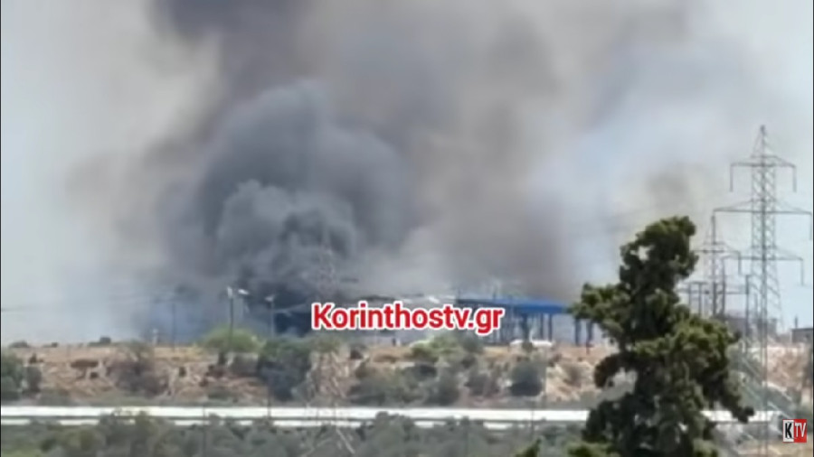Εξαμίλια Κορινθίας: Έκρηξη και μεγάλη φωτιά σε εργοστάσιο – Ένας νεκρός
