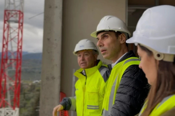 Επίσκεψη Θεμιστοκλέους στο υπό ανέγερση Γενικό Νοσοκομείο Σπάρτης ΙΣΝ